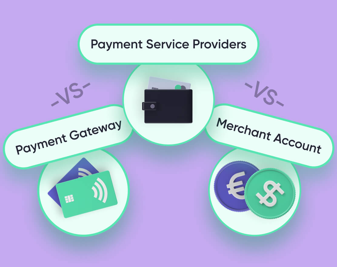 Payment Gateway vs Merchant Account vs PSP (2023Update)